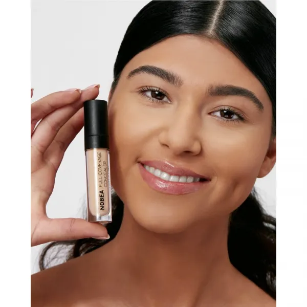 NOBEA Day-to-Day Full Coverage Concealer tekutý korektor 02 Soft beige 7 ml
