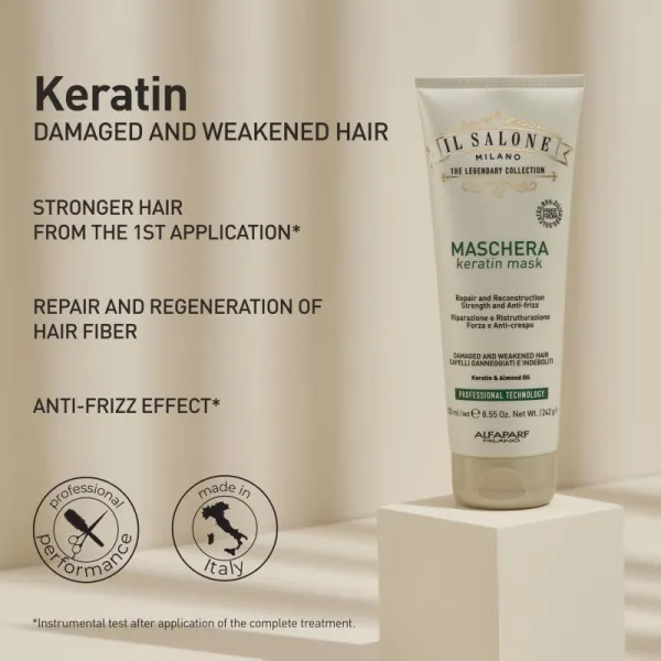 Alfaparf Milano Il Salone Milano Keratin obnovujúca maska pre poškodené vlasy 250 ml