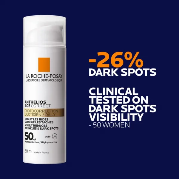 La Roche-Posay Anthelios Age Correct denný ochranný krém proti starnutiu pleti SPF 50 50 ml