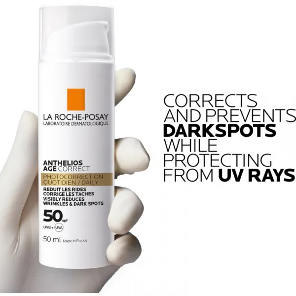 La Roche-Posay Anthelios Age Correct denný ochranný krém proti starnutiu pleti SPF 50 50 ml