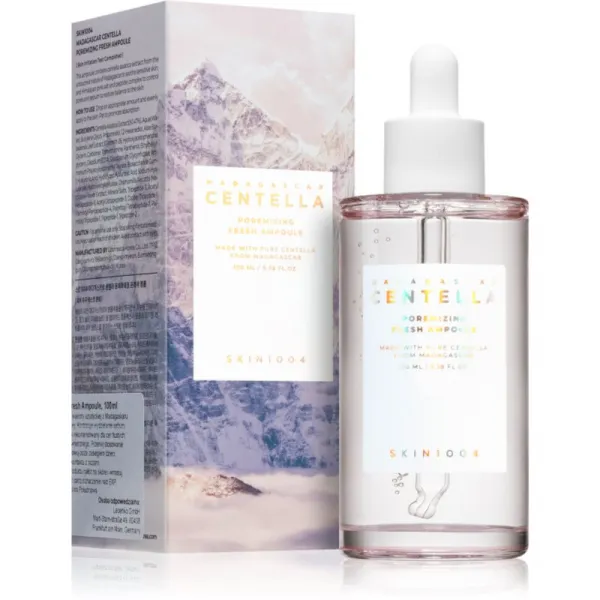 SKIN1004 Madagascar Centella Poremizing Fresh Ampoule detoxikačné pleťové sérum pre vyhladenie pleti a minimalizáciu pórov 100 ml
