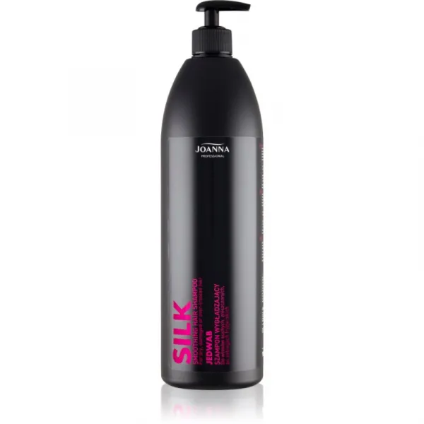 Joanna Professional Silk ošetrujúci šampón pre suché, poškodené, chemicky ošetrené vlasy 1000 ml