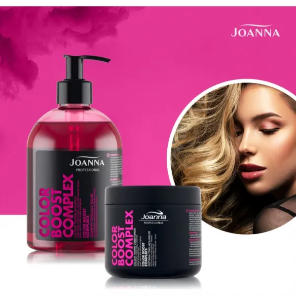 Joanna Professional Joanna šampón na vlasy ružovo tónujúci Color Boost Complex 500 g