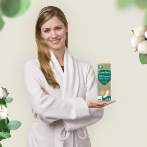 Carefree Organic Cotton Long slipové vložky 24 ks