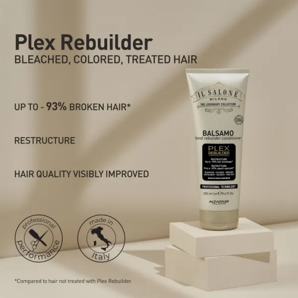 Alfaparf Milano Il Salone Milano Plex Rebuilder kondicionér na odfarbené, farbené a chemicky ošetrené vlasy 250 ml