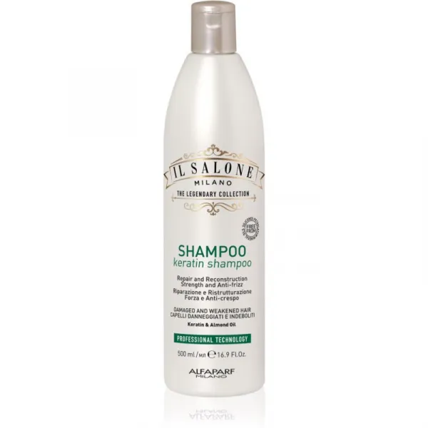 Alfaparf Milano Il Salone Milano Keratin obnovujúci šampón pre poškodené vlasy 500 ml