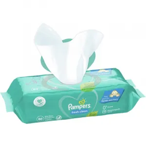 Pampers Fresh Clean Baby dětské čisticí ubrousky 15 balení = 1200 čisticích ubrousků,PAMPERS Fresh Clean Obrúsky vlhčené 15 Balení = 1200 ks