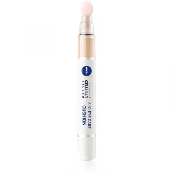Nivea Hyaluron Cellular Filler tónujúci hydratačný krém na oči odtieň 02 Medium 4 ml