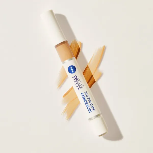 Nivea Hyaluron Cellular Filler tónujúci hydratačný krém na oči odtieň 02 Medium 4 ml