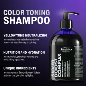 Joanna Professional Joanna šampón na vlasy "Silver" Silver Boost Complex - 500 g