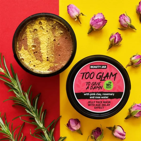 Beauty Jar Too Glam To Give A Damn gélová maska proti prvým známkam starnutia pleti 120 g
