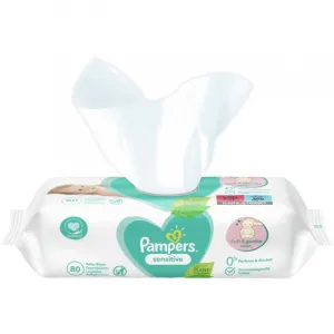 Pampers Fresh Clean Baby dětské čisticí ubrousky 15 balení = 1200 čisticích ubrousků,PAMPERS Sensitive Obrúsky vlhčené 15 balení = 1200 ks