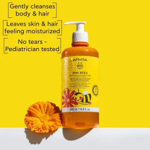 Apivita Mini Bees Gentle Kids Hair&Body wash Calendula&Honey umývací gél na telo a vlasy 500 ml