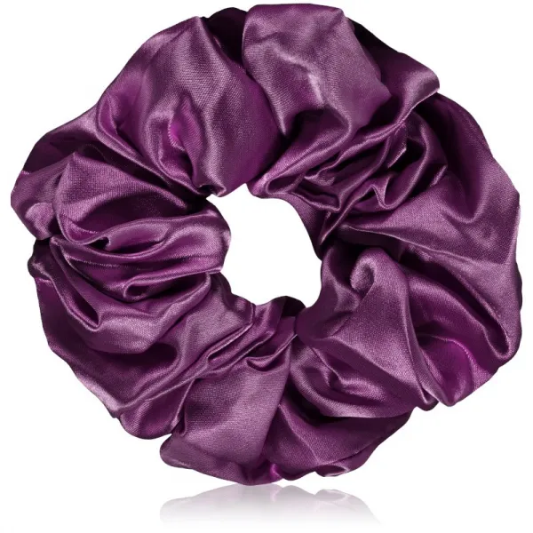 BrushArt Hair Large satin scrunchie set gumičky do vlasov Pink & Violet