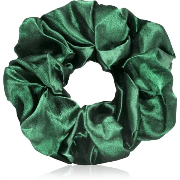 BrushArt Hair Large satin scrunchie set gumičky do vlasov Brown & Green