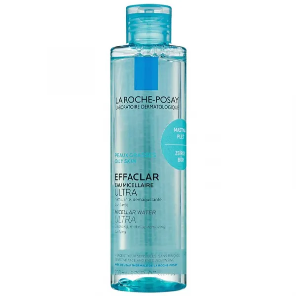 La Roche-Posay Effaclar Ultra čistiaca micelárna voda pre problematickú pleť, akné 200 ml