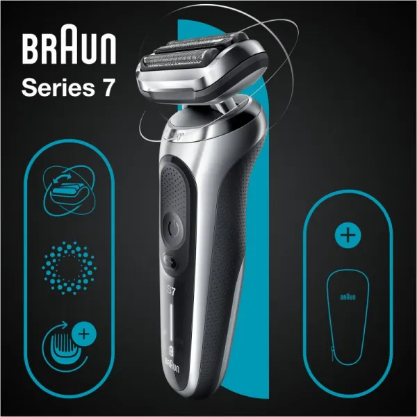 Braun Series 7 71-S1000s elektrický holiaci strojček Silver