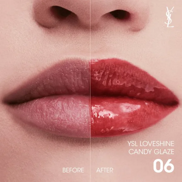 Yves Saint Laurent Loveshine Candy Glaze hydratačný lesk na pery pre ženy 6 Burgundy Temptation 3.2 g