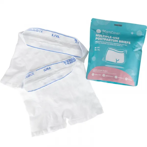 MomCare by Lina Postpartum Briefs popôrodné nohavičky S-M 4 ks