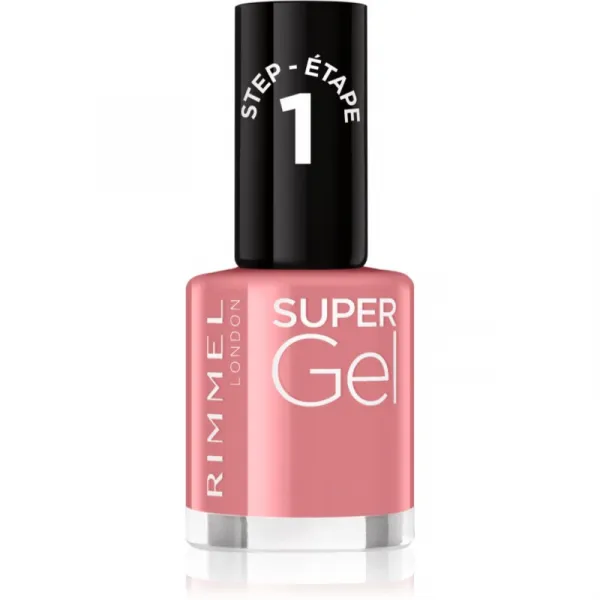 Rimmel Super Gel gélový lak na nechty bez použitia UV/LED lampy odtieň 035 Pop Princess Pink 12 ml