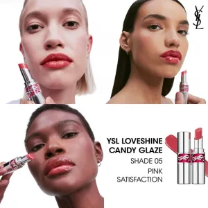 Yves Saint Laurent Loveshine Candy Glaze hydratačný lesk na pery pre ženy 5 Pink Satisfaction 3.2 g