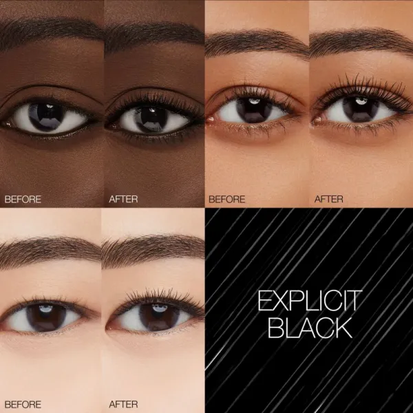 NARS Mini Climax Mascara objemová riasenka mini odtieň EXPLICT BLACK 2.5 g