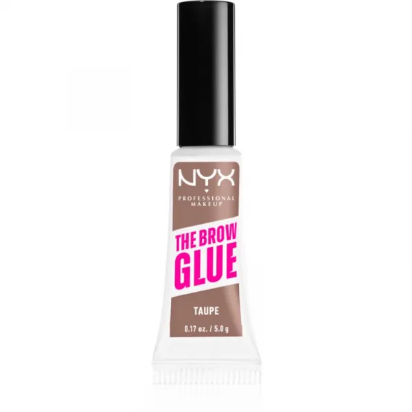 NYX Professional Makeup The Brow Glue gél na obočie odtieň 02 Taupe 5 g