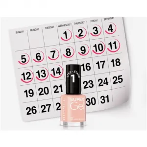 Rimmel Super Gel gélový lak na nechty bez použitia UV/LED lampy odtieň 008 Girl Group Blush 12 ml