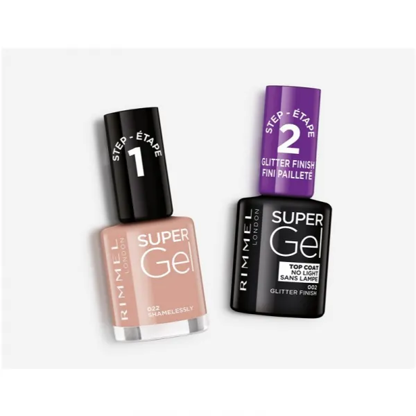 Rimmel Super Gel gélový lak na nechty bez použitia UV/LED lampy odtieň 022 Shamelessly 12 ml