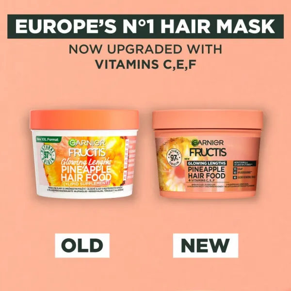 Garnier Fructis Pineapple Hair Food Maska na dlhé vlasy s rozštiepenými končekmi
 400 ml