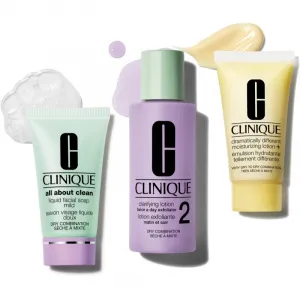 Clinique 3 Steps Skin Care Kit Skin Type 2 darčeková sada pre dokonalé vyčistenie pleti