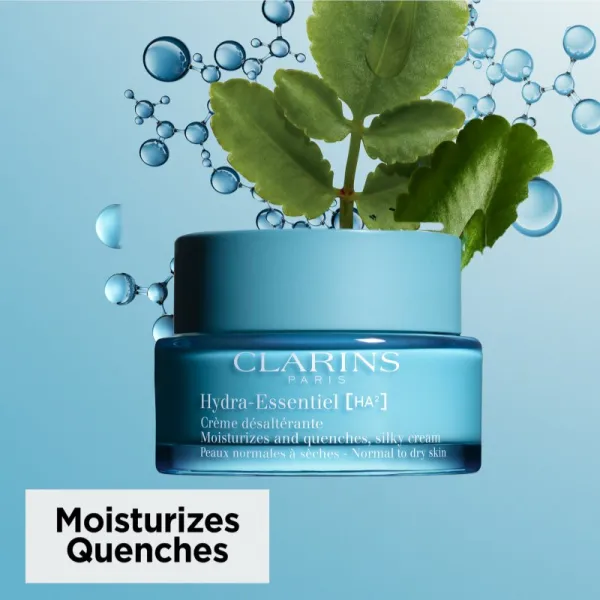 Clarins Hydra-Essentiel [HA²] Silky Cream hydratačný a spevňujúci denný krém s kyselinou hyalurónovou 50 ml
