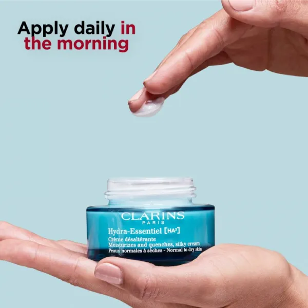 Clarins Hydra-Essentiel [HA²] Silky Cream hydratačný a spevňujúci denný krém s kyselinou hyalurónovou 50 ml