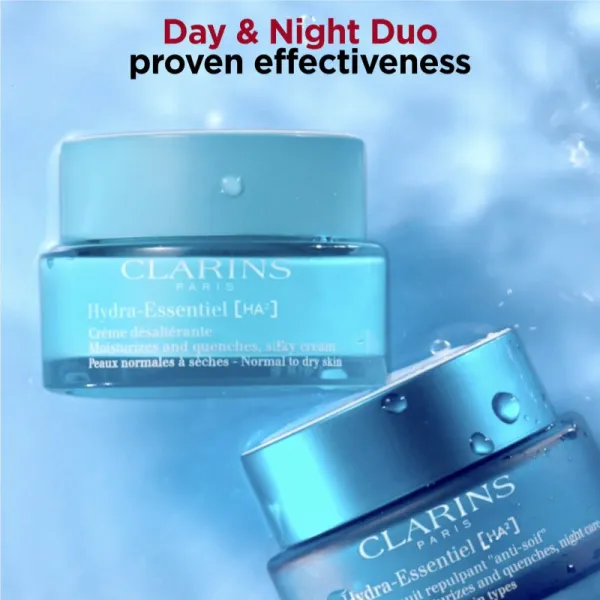 Clarins Hydra-Essentiel [HA²] Silky Cream hydratačný a spevňujúci denný krém s kyselinou hyalurónovou 50 ml