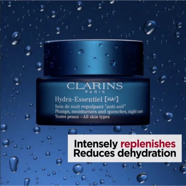 Clarins Hydra-Essentiel [HA²] Night Cream nočný hydratačný krém s kyselinou hyalurónovou 50 ml