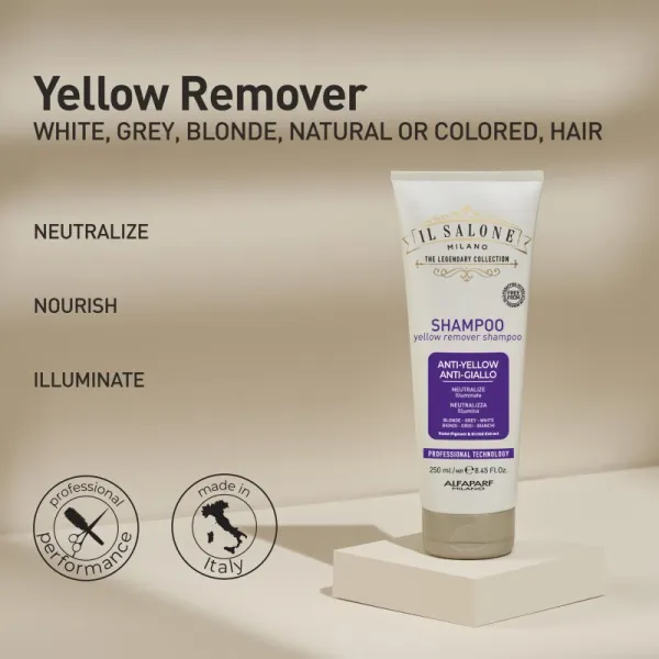 Alfaparf Milano Il Salone Milano Anti-yellow fialový šampón neutralizujúci žlté tóny 250 ml