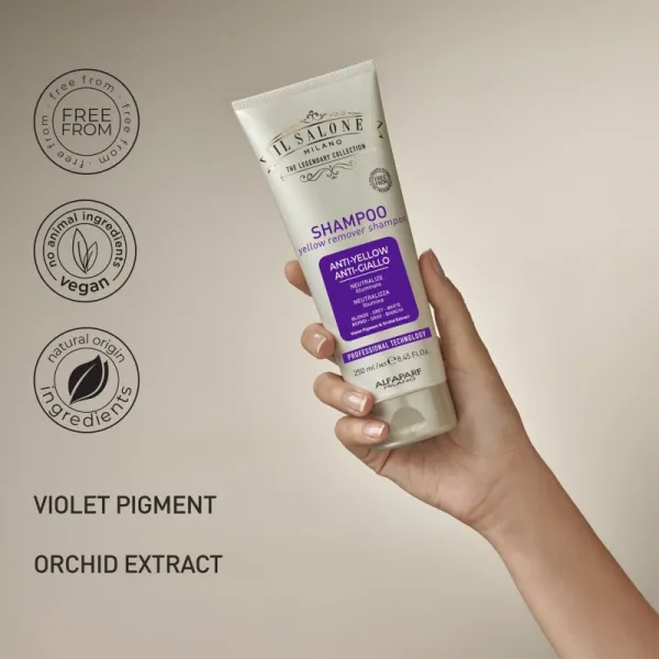 Alfaparf Milano Il Salone Milano Anti-yellow fialový šampón neutralizujúci žlté tóny 250 ml