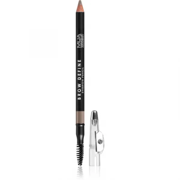 MUA Makeup Academy Brow Define dlhotrvajúca ceruzka na obočie s kefkou odtieň Fair 1,2 g