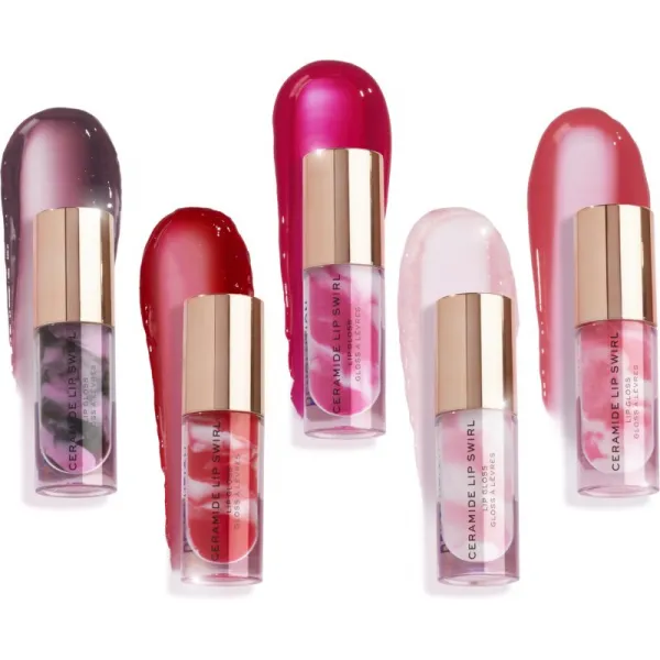 Revolution Ceramide Swirl hydratačný lesk na pery odtieň Bitten Red 4.5 ml