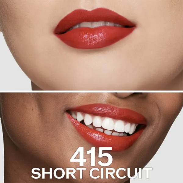 Shiseido Makeup Technosatin gel lipstick saténový rúž odtieň 415 Short Circuit 4 g