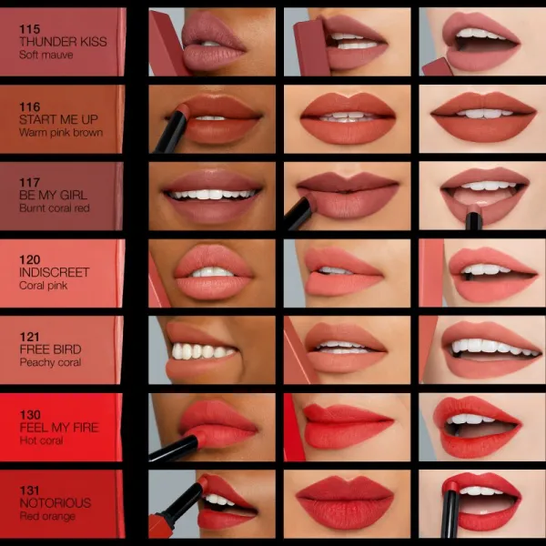 NARS Powermatte Lipstick dlhotrvajúci rúž s matným efektom odtieň NO SATISFACTION 1,5 g