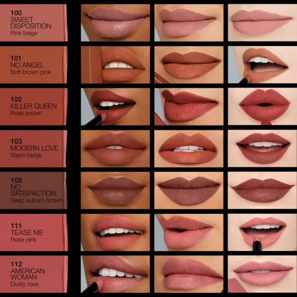 NARS Powermatte Lipstick dlhotrvajúci rúž s matným efektom odtieň NO SATISFACTION 1,5 g