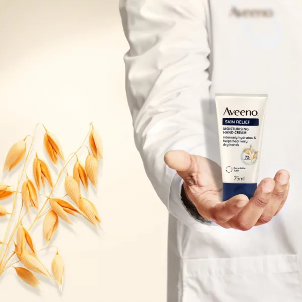 Aveeno Skin Relief Hand Cream hydratačný krém na ruky 75 ml