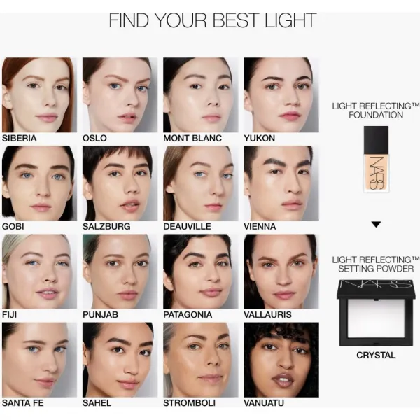 NARS Light Reflecting™ Foundation rozjasňujúci make-up pre prirodzený vzhľad odtieň MONT BLANC 30 ml