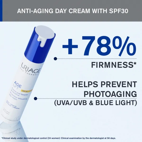 Uriage Age Lift Protective Smoothing Day Cream SPF30 ochranný denný krém proti vráskam a tmavým škvrnám SPF 30 40 ml