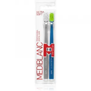 MEDIBLANC 5490 Ultra Soft zubné kefky ultra soft Grey, Blue 2 ks