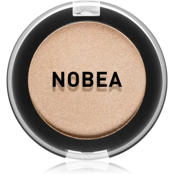 NOBEA Day-to-Day Mono Eyeshadow očné tiene s trblietkami odtieň Toasted almond 3,5 g
