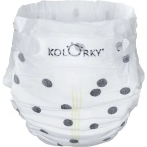 Kolorky Deluxe Velvet Dots jednorazové EKO plienky veľkosť L 8-13 kg 19 ks