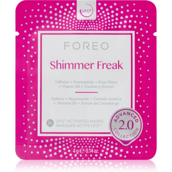 FOREO UFO™ Shimmer Freak rozjasňujúca maska proti kruhom pod očami 6 ks