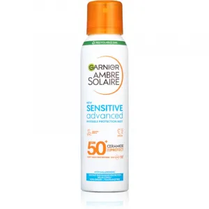 Garnier Ambre Solaire Sensitive Advanced opaľovacia hmla v spreji pre veľmi citlivú pleť SPF 50+ 150 ml